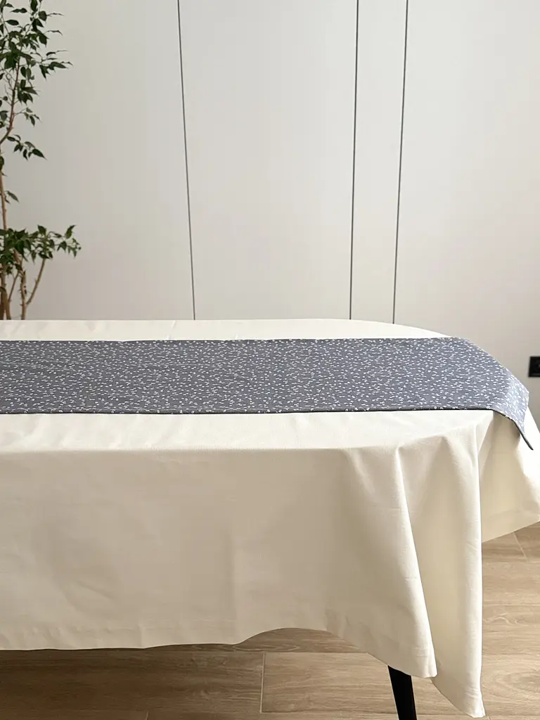 Ранер доріжка Ecotton DUCK 45x170 см для обіднього столу водовідштовхувальна сірий (V 11/ Grey) (25010) - фото 3