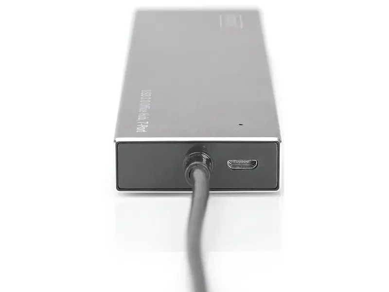 Мультипортовий адаптер Digitus Hub 7-port USB 3.0 SuperSpeed, Power Supply, Aluminum (DA-70241-1) - фото 3