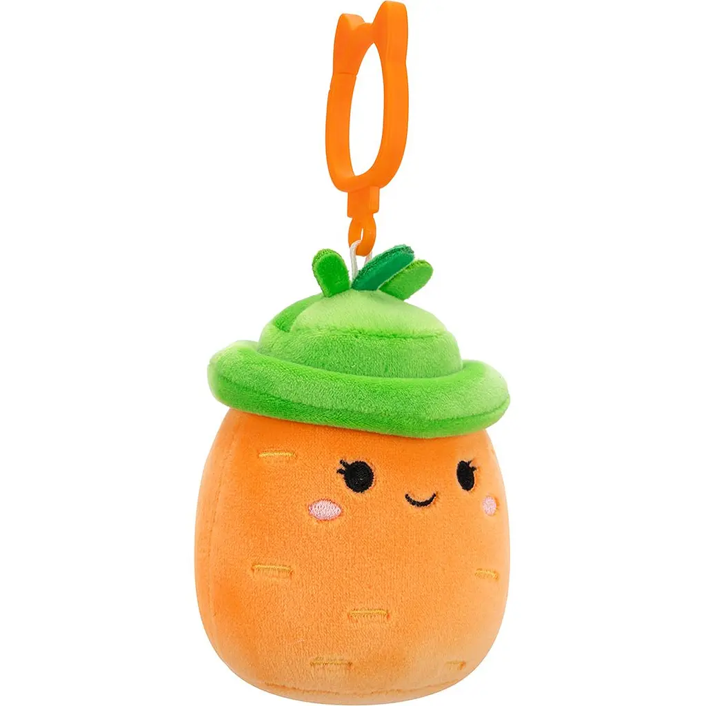 Мягкая игрушка на клипсе Squishmallows Морковка Каролина 9 см (SQCP00462) - фото 5