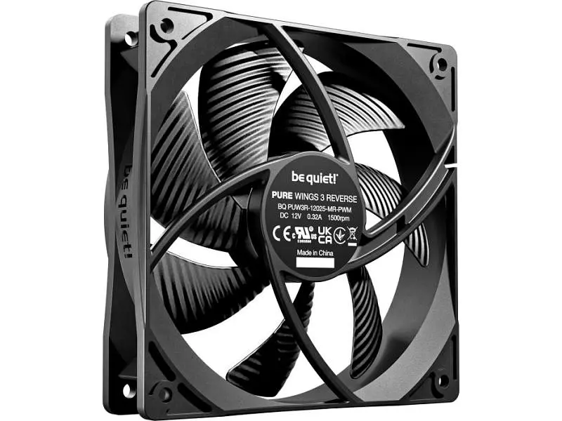 Вентилятор Be quiet! Pure Wings 3 120mm PWM Reverse 3-Pack Black (BL137) - фото 2