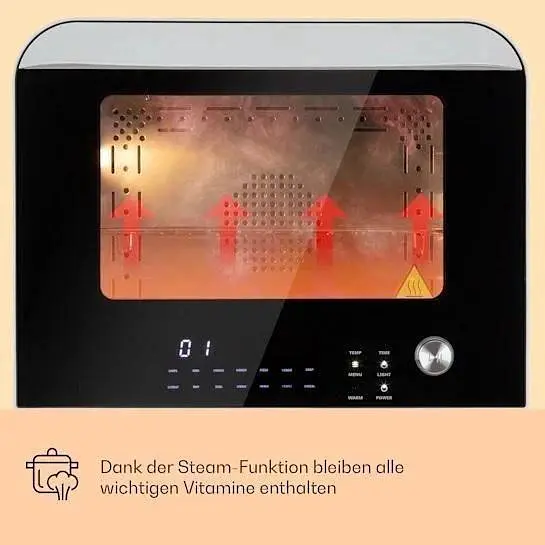 Парова піч фритюрниця духовка Klarstein Vita Pro 2450 Вт (10041334) - фото 7