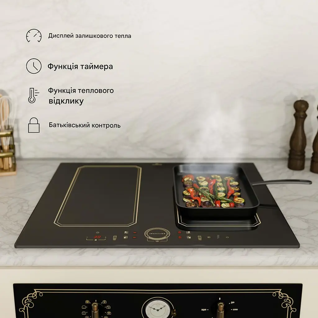 Індукційна плита Klarstein Klarstein Victoria 60 см 7400 Вт (10040201) - фото 4