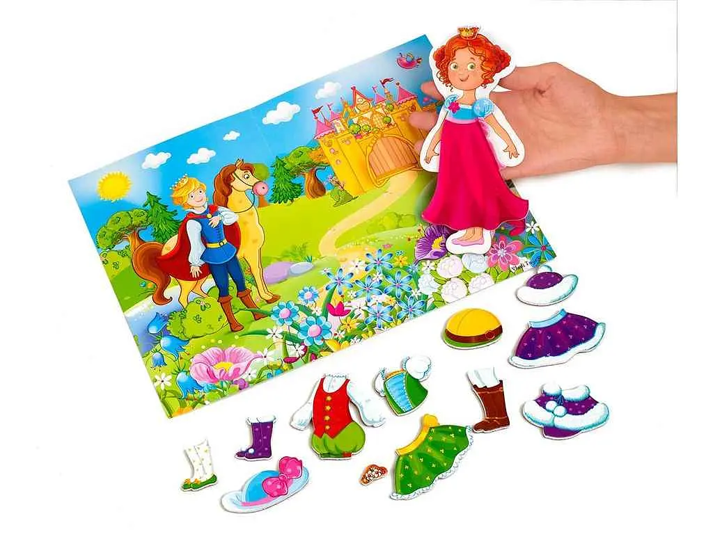 Гра розвиваюча VLADI TOYS "Принцеса" магнітна VT3204-26 - фото 2
