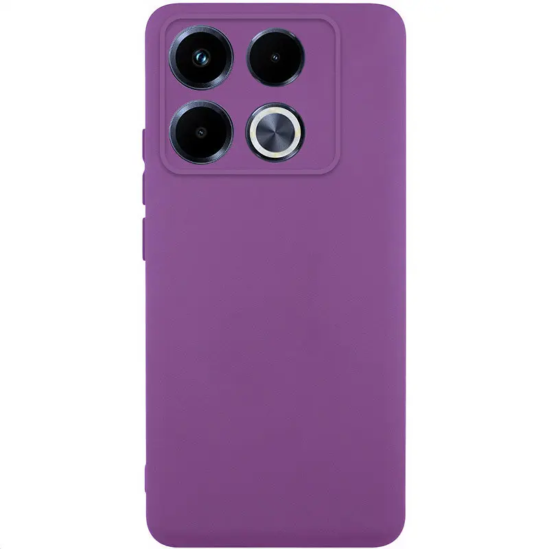 Чохол TPU GETMAN Liquid Silk Full Camera для Infinix Note 40 Pro 4G Фіолетовий / Grape