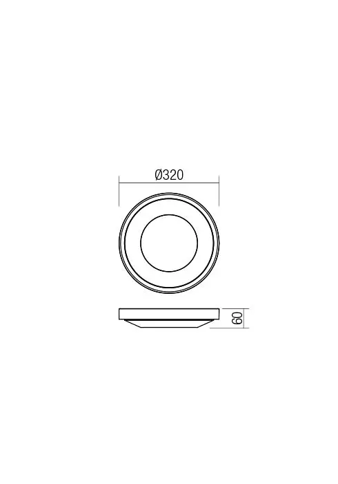 Стельовий світильник OSIRIS PL LED SMD 30W IP65 WH 3000K(5.1.2) Redo 90120 - фото 2