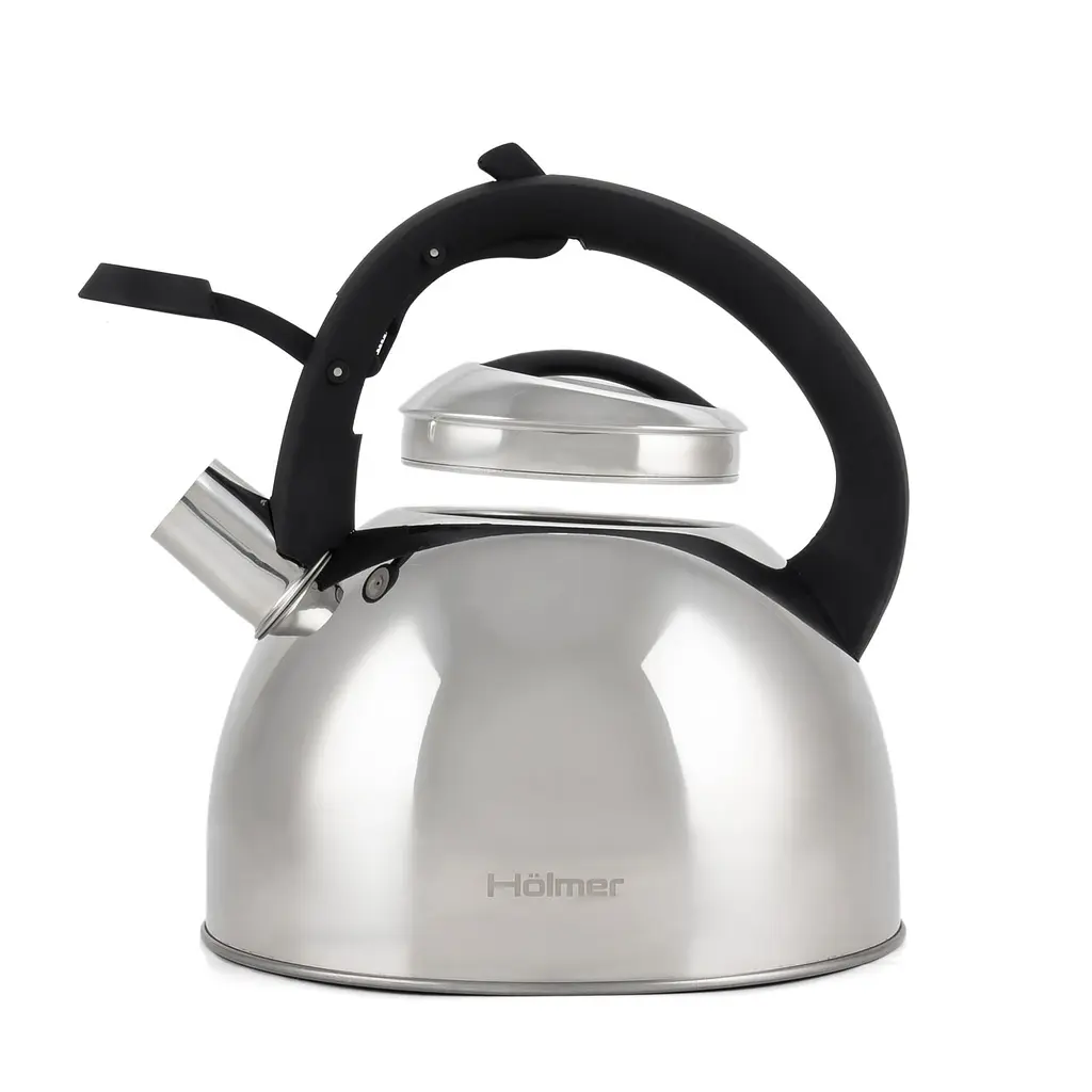 Чайник Holmer зі свистком, 2,5 л, сріблястий (WK-1425-BSSS Memory) - фото 4