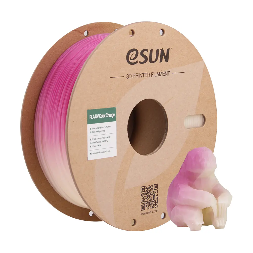 Пластик для 3D-принтера eSUN PLA UV 1,75mm 1kg Fuchsia (PLA-UV CC175UV-F1P1) - фото 5