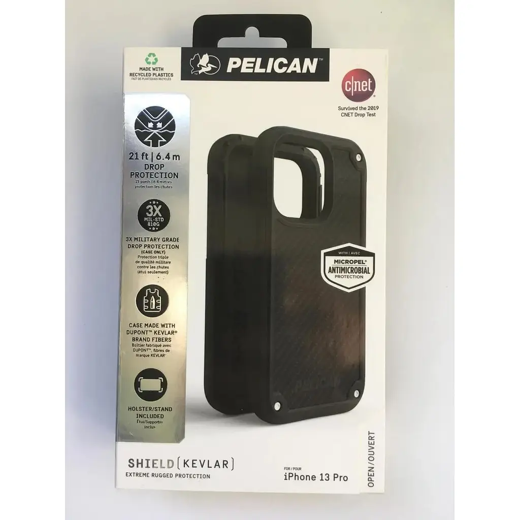 Протиударний чохол з кліпсою Pelican Shield Kevlar для iPhone 13 Pro Black аналог OtterBox Defender - фото 2