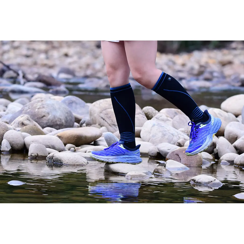 Водонепроникні шкарпетки Dexshell Longlite Socks 2.0, блакитні полоски, розмір XL (47-49) - фото 7