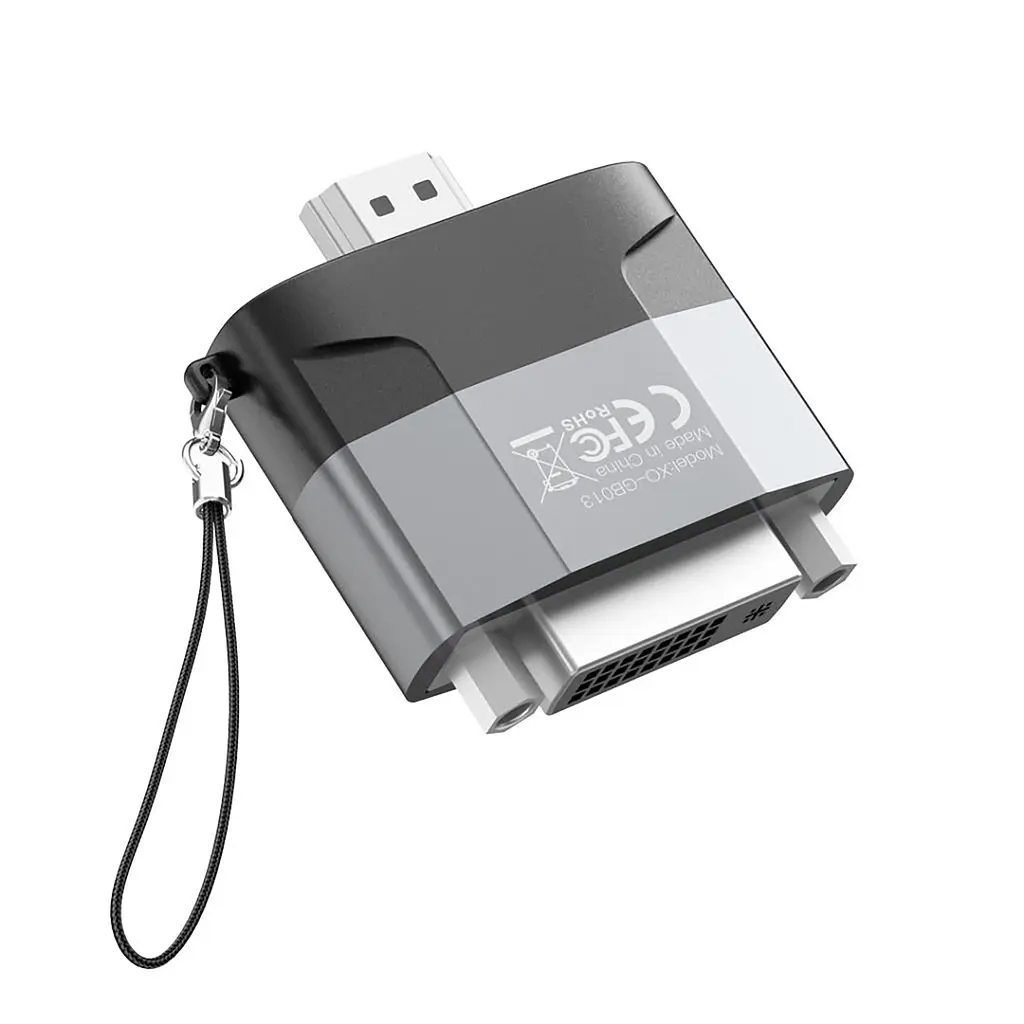 Адаптер XO HDMI-DVI (M/F) Чорний/Сірий (GB013-HDMIDVI.tranish) - фото 3