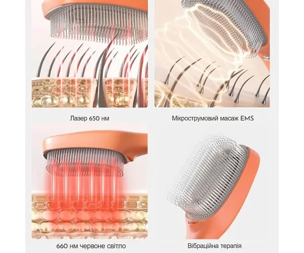 TOUCHBeauty TB-2443, Мультифункціональна щітка для всебічного догляду за шкірою голови та волоссям Тач Б'юті - фото 6