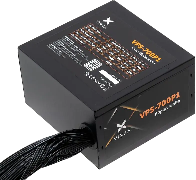 Блок живлення Vinga VPS P1 700W 80+ (VPS-700P1) - фото 2