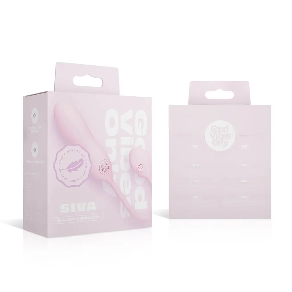 Віброяйце-віброкуля Good Vibes Only - SIVA Bullet Vibrator Soft Silicone - Pink, 10 режимів - фото 10