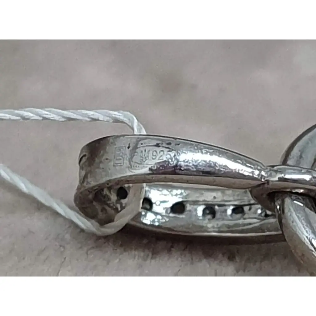 Срібна підвіска Імперія золота з фіанітами. ПВ645С - фото 3