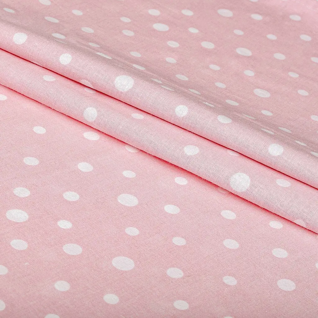 Простыня Home Line Горох бязь 150х215 см розовая (176190) - фото 2