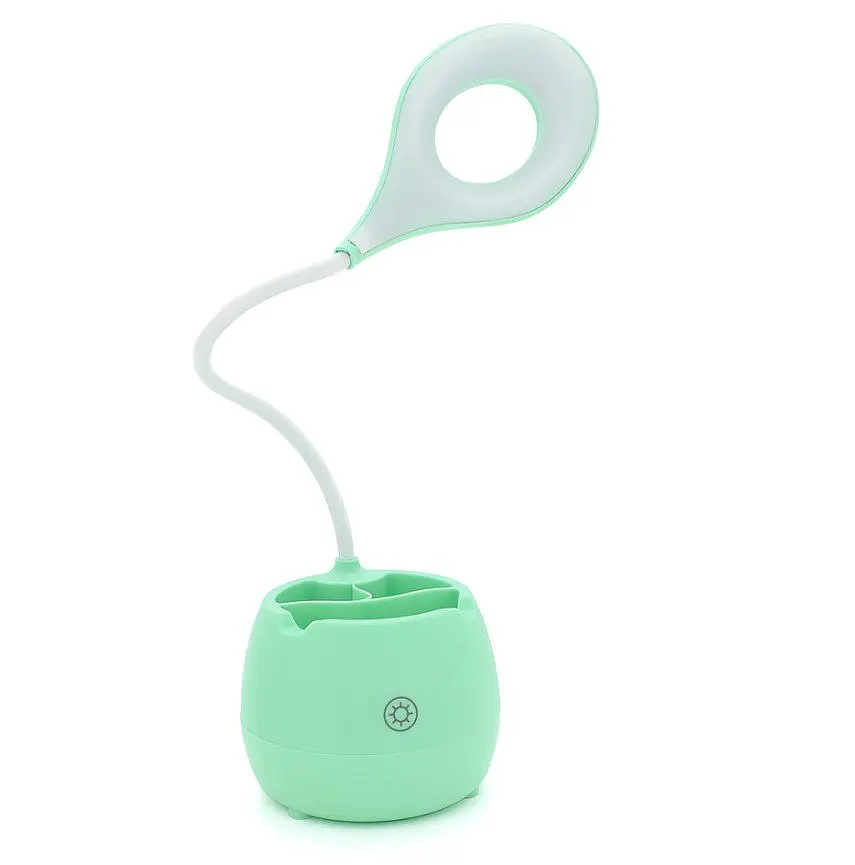 Гнучка настільна лампа Voltronic SST813 Green з органайзером, 3 режими, 4,2V 300mAh - фото 2