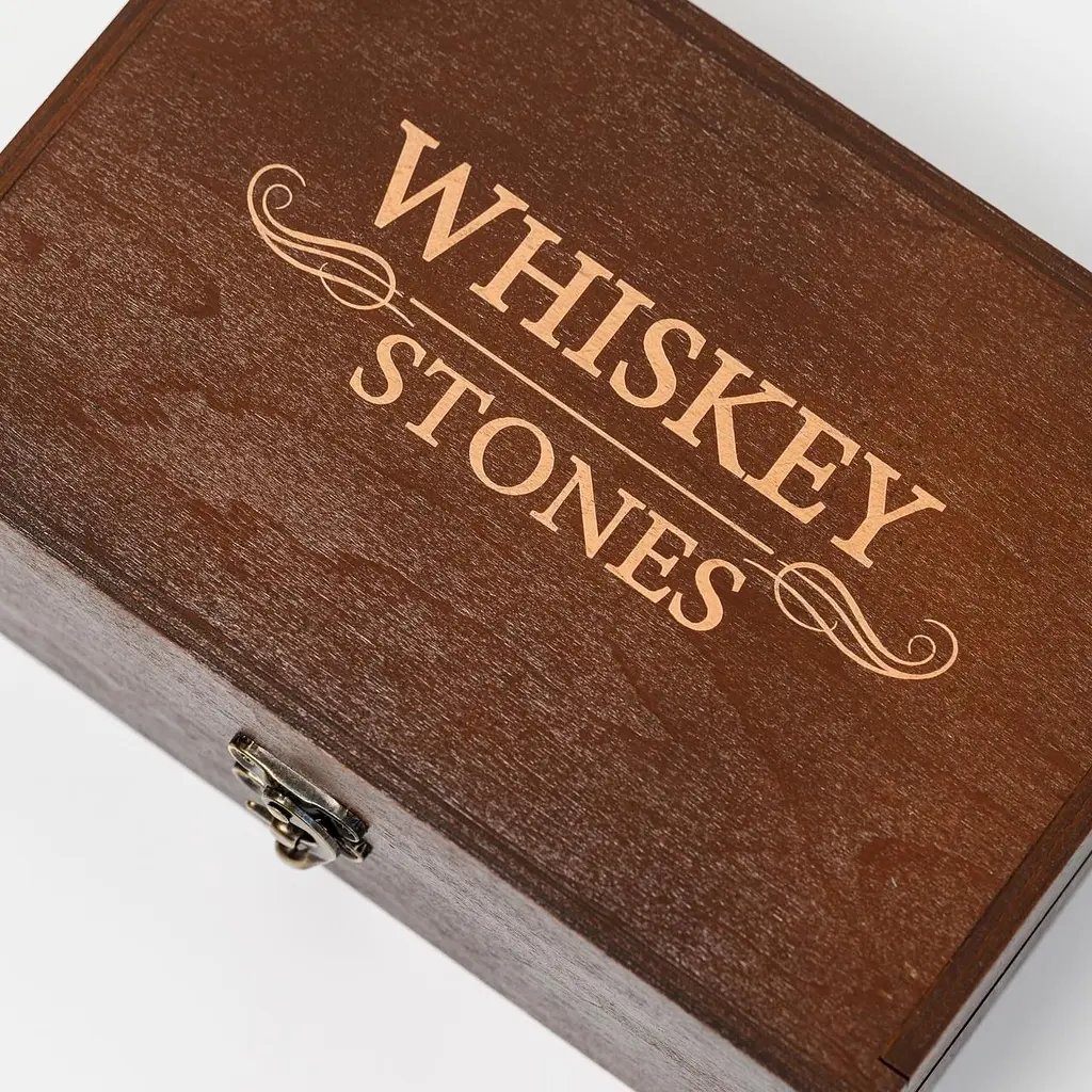 Подарунковий набір Whiskey Stones "Сталевий" коричневий - 6 сталевих кубиків для охолодження віскі - фото 10