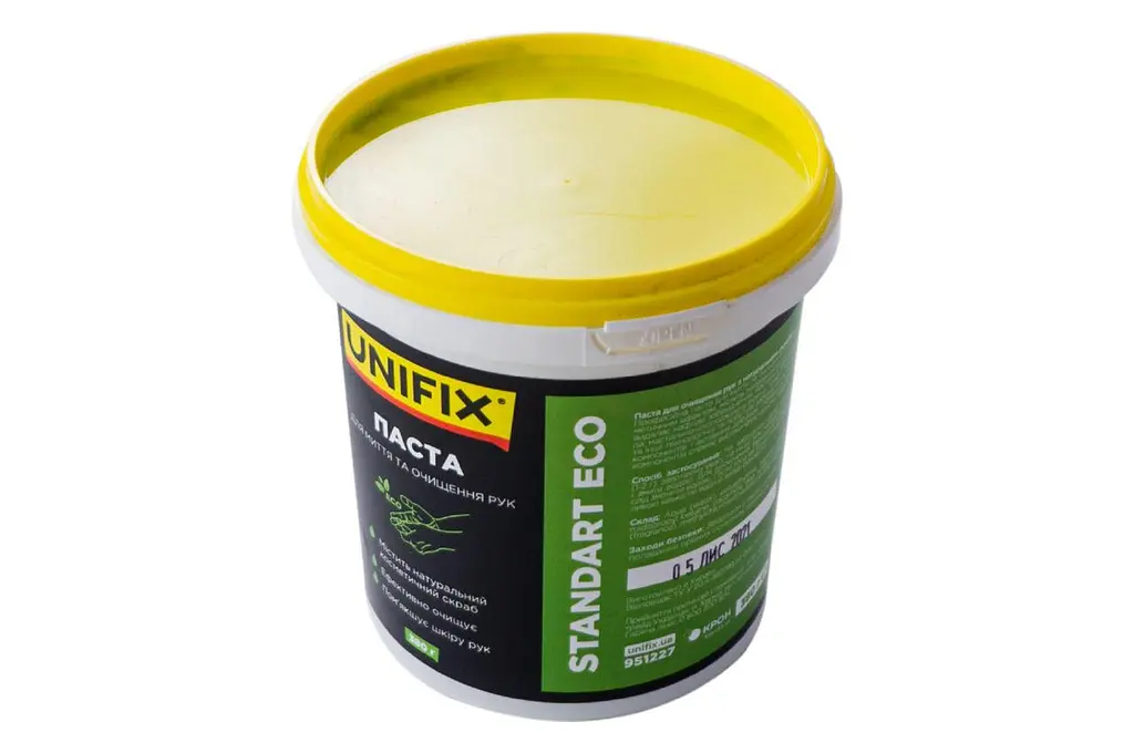 Средство паста для мытья и очищения рук от загрязнений Unifix 380 г эко - фото 2