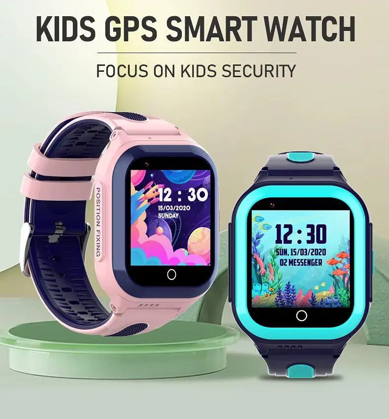 Смарт годинник для дітей F8 з GPS відстеженням, 4G сім картою, прослушкою, кнопкою SOS, відеодзвінками, голосовим чатом та акумулятором 1000 мАг До 7 днів роботи Синій - фото 3