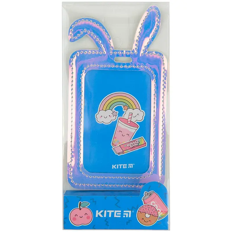 Бейдж Kite Bunny з голографічним ефектом фіолетовий (K22-449-01) - фото 3