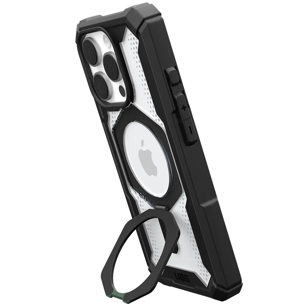 Оригінальний протиударний чохол для iPhone 16 Pro UAG Plasma XTE MagSafe Black 11447411404G з підставкою - фото 10