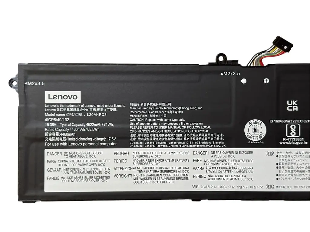 Акумулятор для ноутбука Lenovo Legion S7-15ACH6 S7-16ARHA7 S7-16IAH7 ThinkBook 16p G2 ACH L20L4PD3 - фото 2