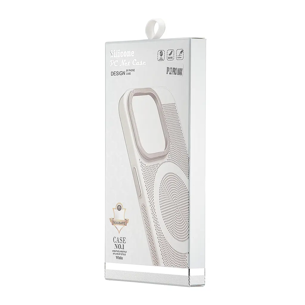Чохол Perfomed with MagSafe Protected Camera iPhone 12 Pro Max White - фото 2