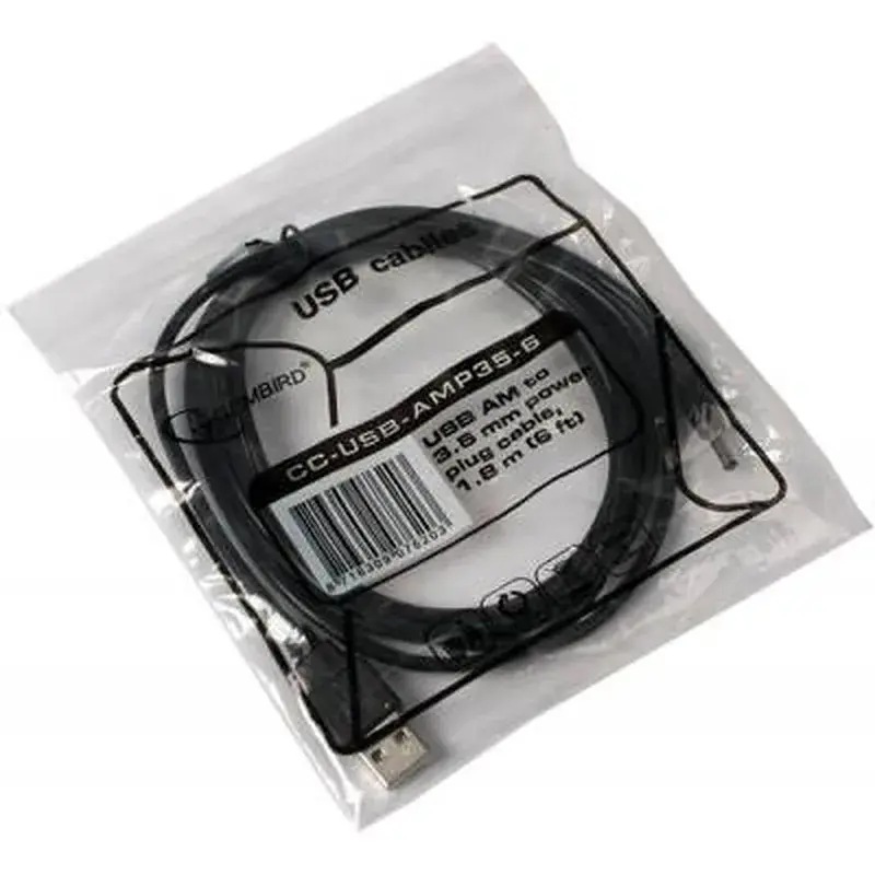 Кабель живлення USB to DC 3.5x1.0mm 5V 1.8m Cablexpert (CC-USB-AMP35-6) - фото 2