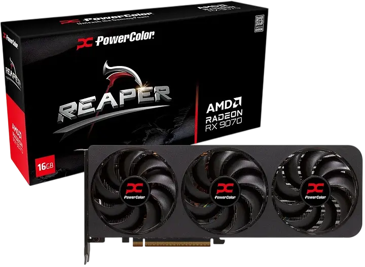 Відеокарта AMD Radeon RX 9070 16GB PowerColor Reaper (RX 9070 16G-A) - фото 4