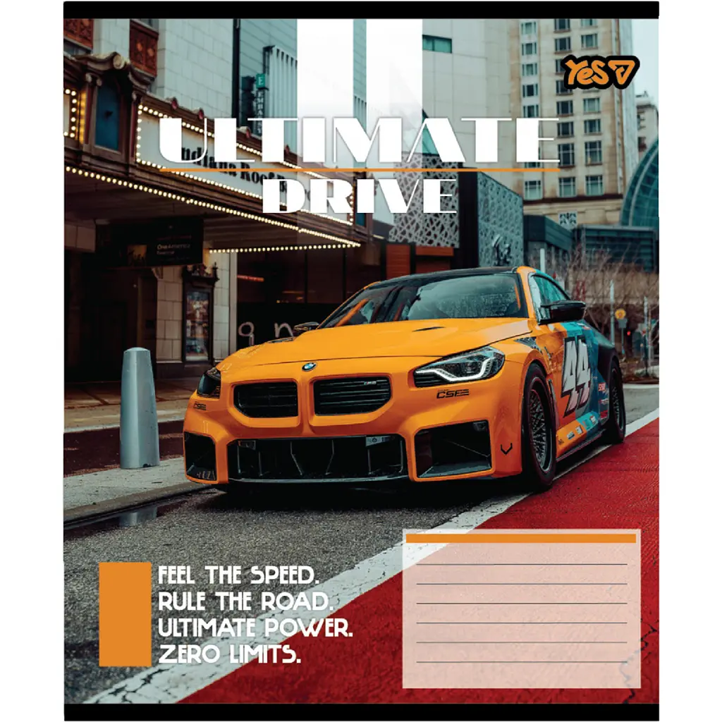 Набір зошитів Yes Ultimate drive 18 аркушів у клітинку 25 шт. (768784) - фото 6