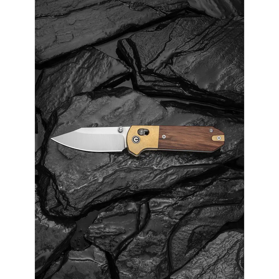 Ніж складаний кишеньковий Civivi Yonder Clip Point (7.3 см) 14C28N / Wood and Brass натуральний - фото 12