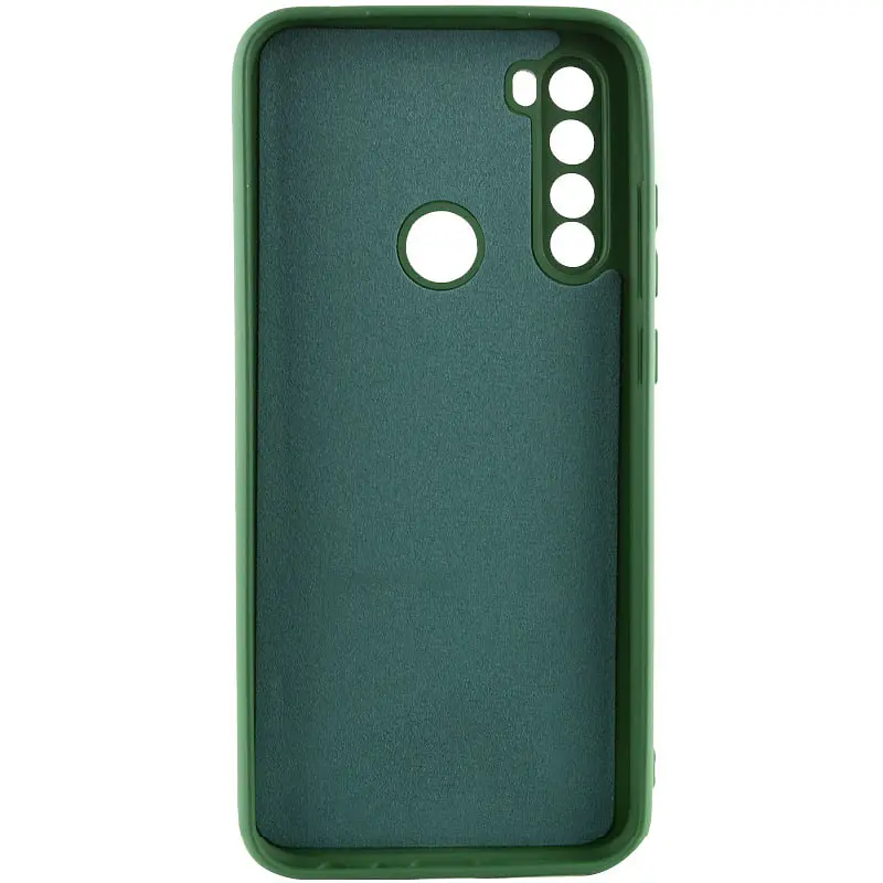 Чохол TPU Getman Liquid Silk Full Camera для Xiaomi Redmi Note 8T Зелений / Dark green - фото 2