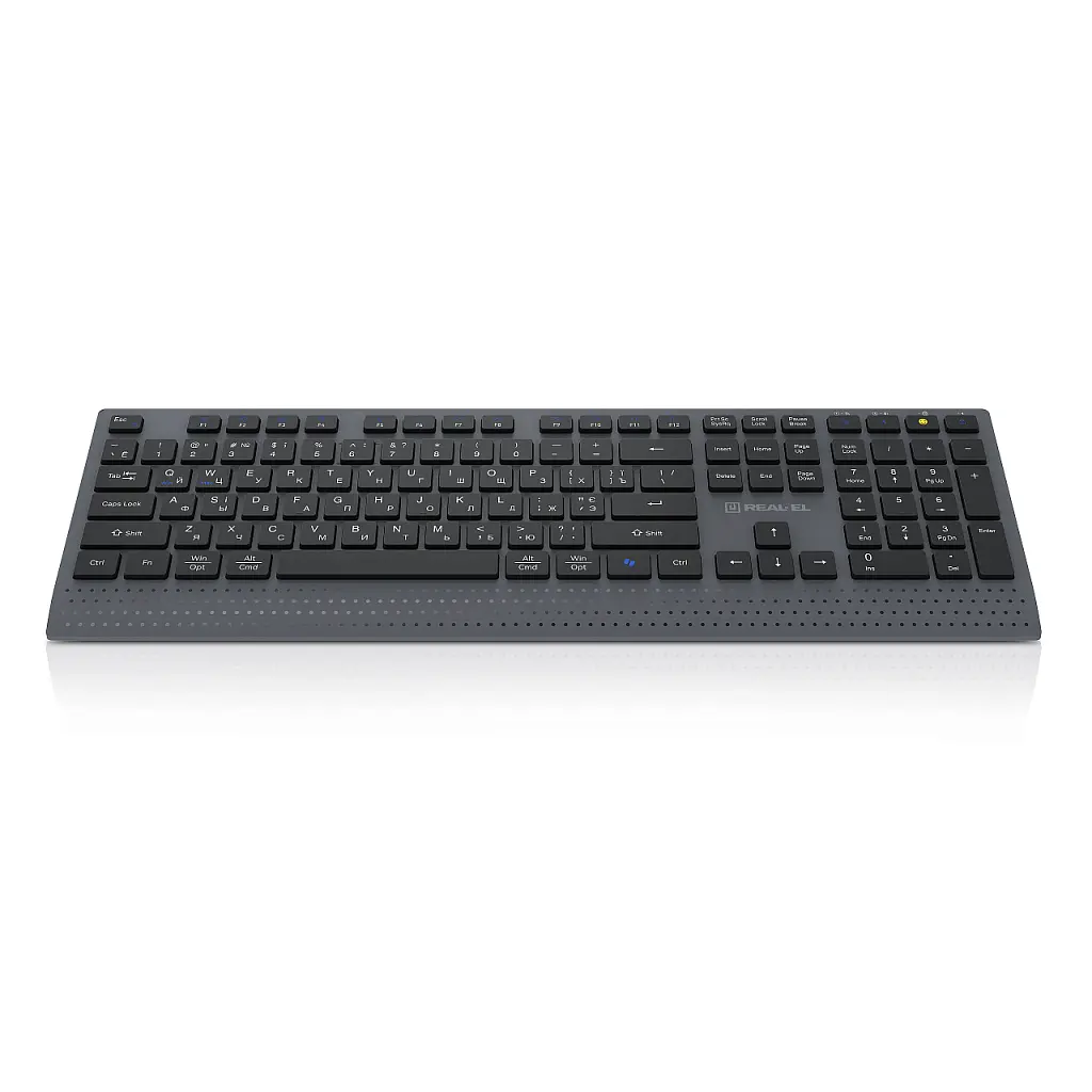 Клавіатура REAL-EL RK-715W Wireless/Bluetooth Black/Gray (EL123100051) - фото 2