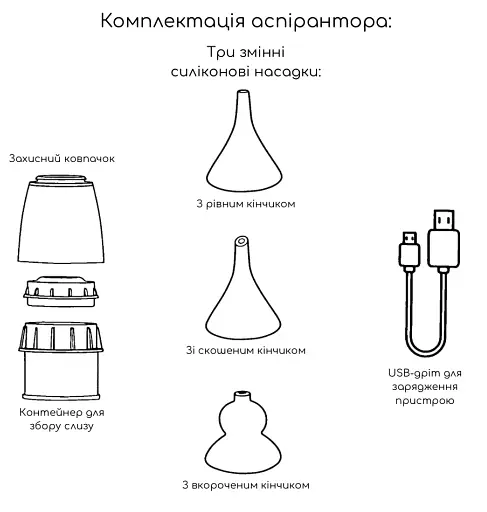 Аспіратор для носа дитячий електронний назальний вакуумний електричний відсмоктувач для немовлят MegaZayka білий - фото 3