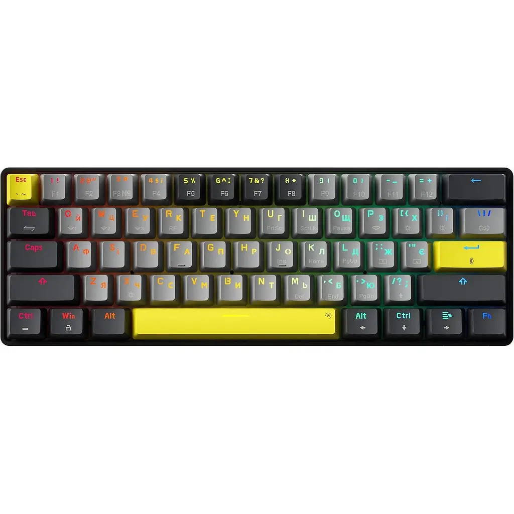 Клавіатура бездротова GamePro MK130G Pro Outemu Red Switch Hot-Swap RGB Black - фото 7