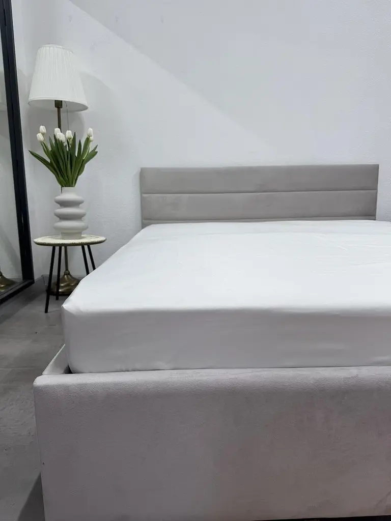 Простирадло на резинці Ecotton 180х200 см білий Сream White 24590 (24590)