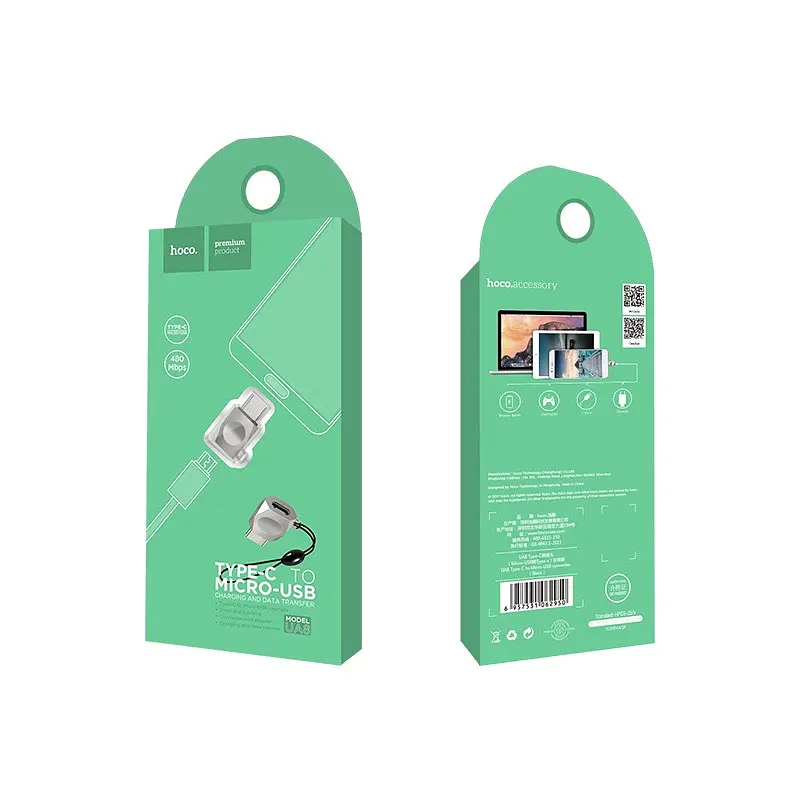 Переходник Hoco Micro USB To Type-c UA8 - фото 2