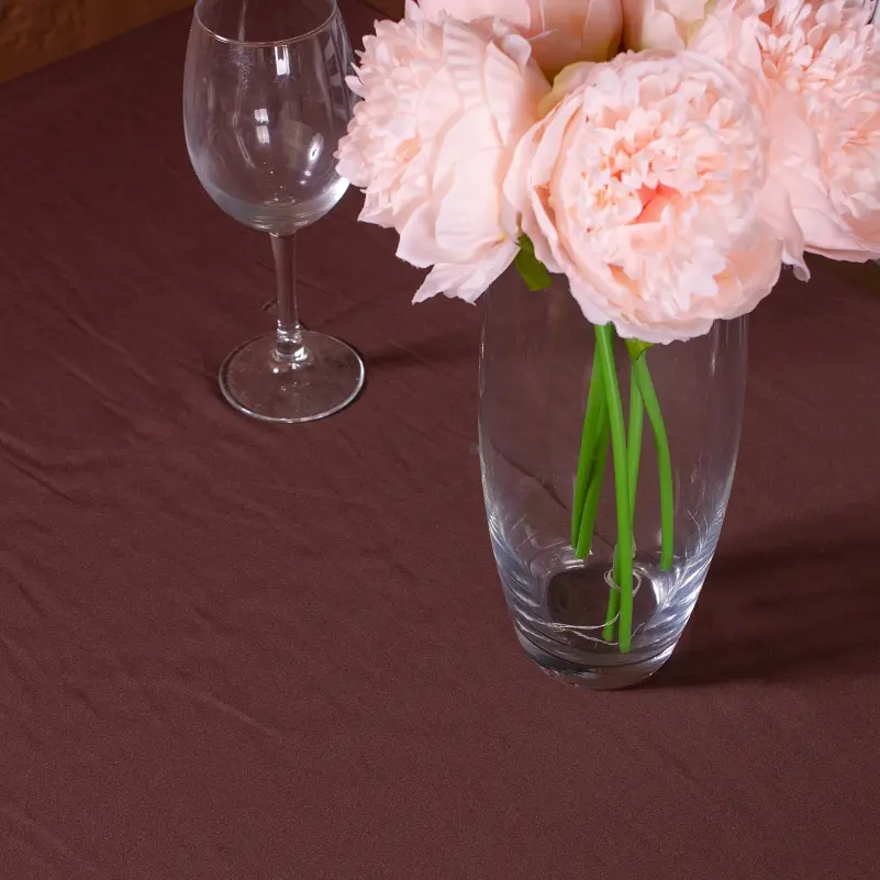 Скатерть MirSon №401 Satin Waterproof Chocolate 280x200 см - фото 2