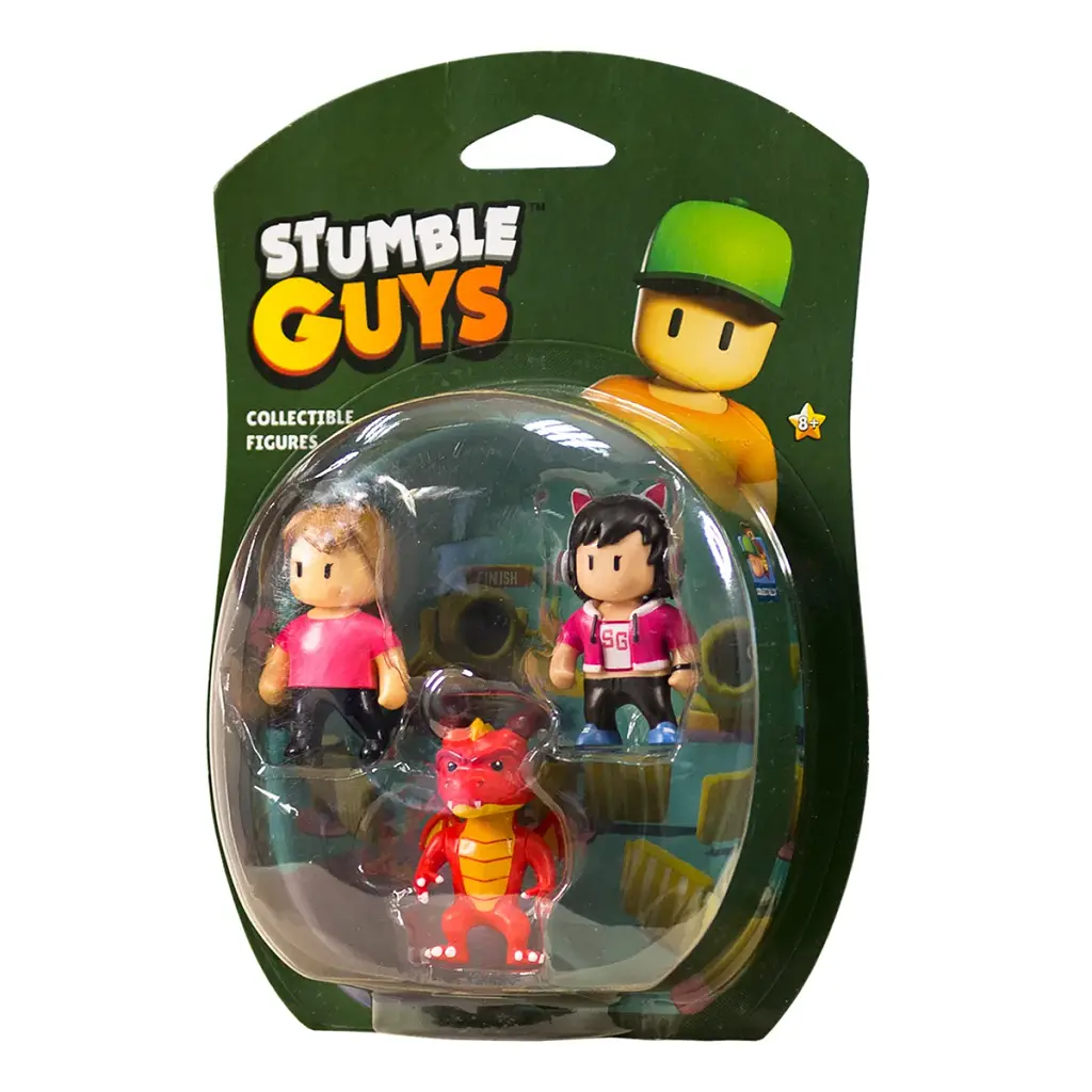 Фігурка Stumble Guys набір колекційних - Оператор Джина, Дракон Інферно, Міс Стамбл (SG2020-3)