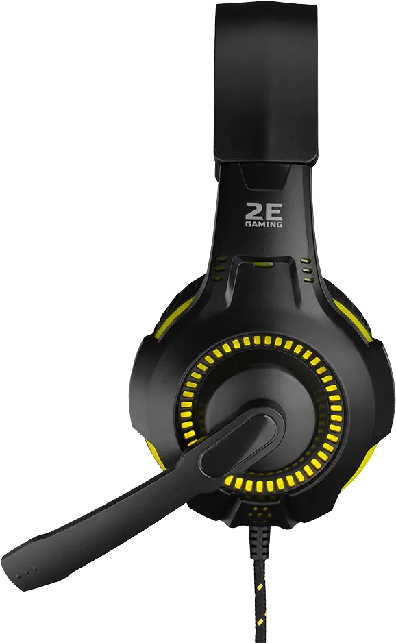 Навушники HF Stereo 2E HG300 Gaming LED black+ мікр UA (2E-HG300BK) - фото 2