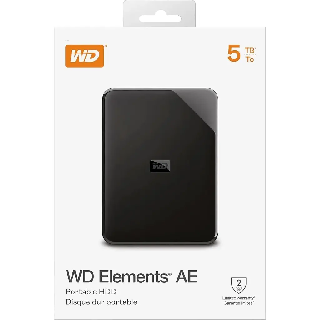 Зовнішній жорсткий диск WD Elements AE Portable 5TB (WDBEBA0050BBK-WESN) [165830] - фото 6