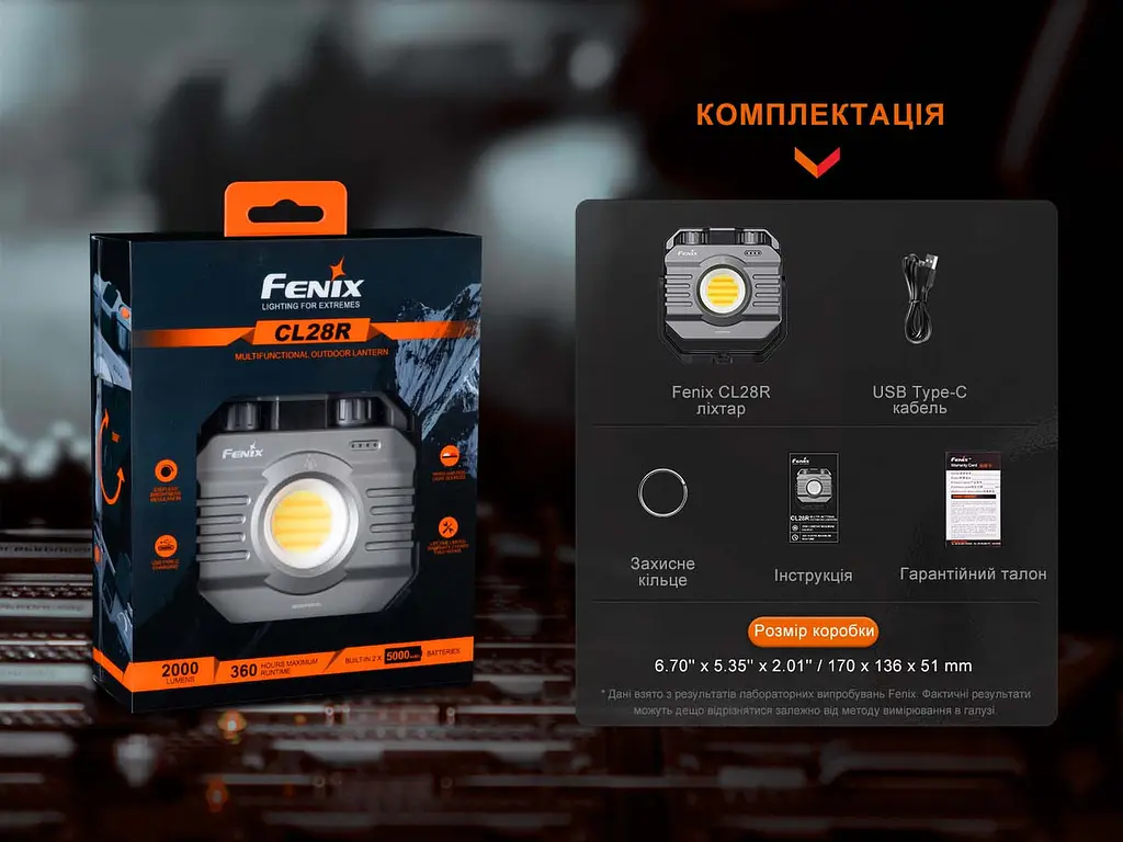 Кемпинговый фонарь Fenix CL28R с функцией Powerbank (10000 mAh) - фото 10