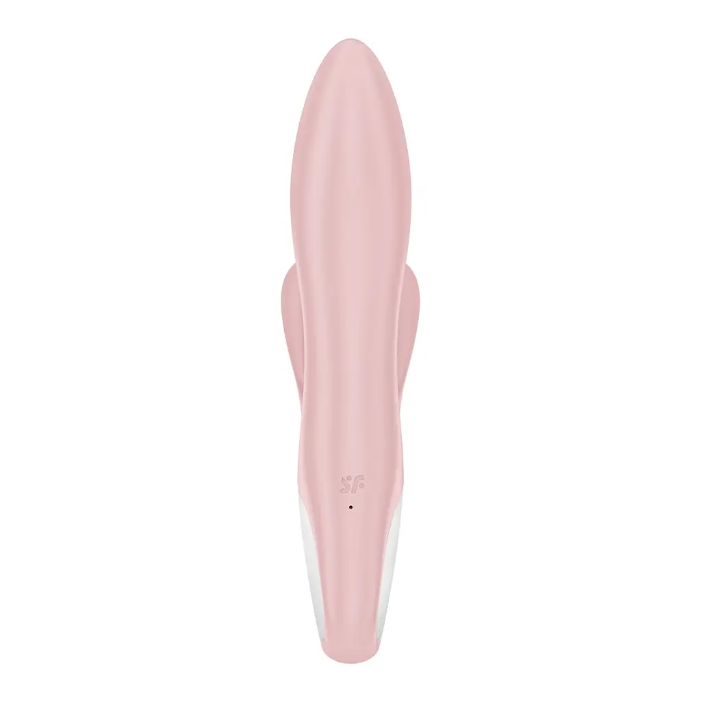 Вібратор-кролик надувний Satisfyer Air Pump Bunny 3, 12 режимів, подвійний відросток - фото 3