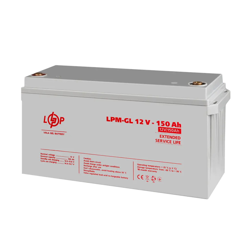 Акумулятор гелевий LPM-GL 12V - 150 Ah - фото 3