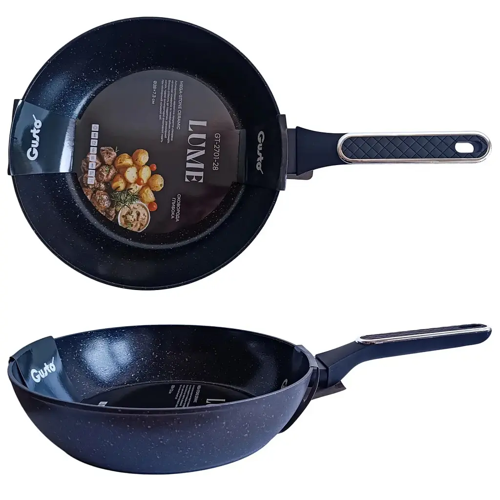 Сковорода глибока Gusto Lume GT-2701-28, 28 х 7.3 см (155463) - фото 2