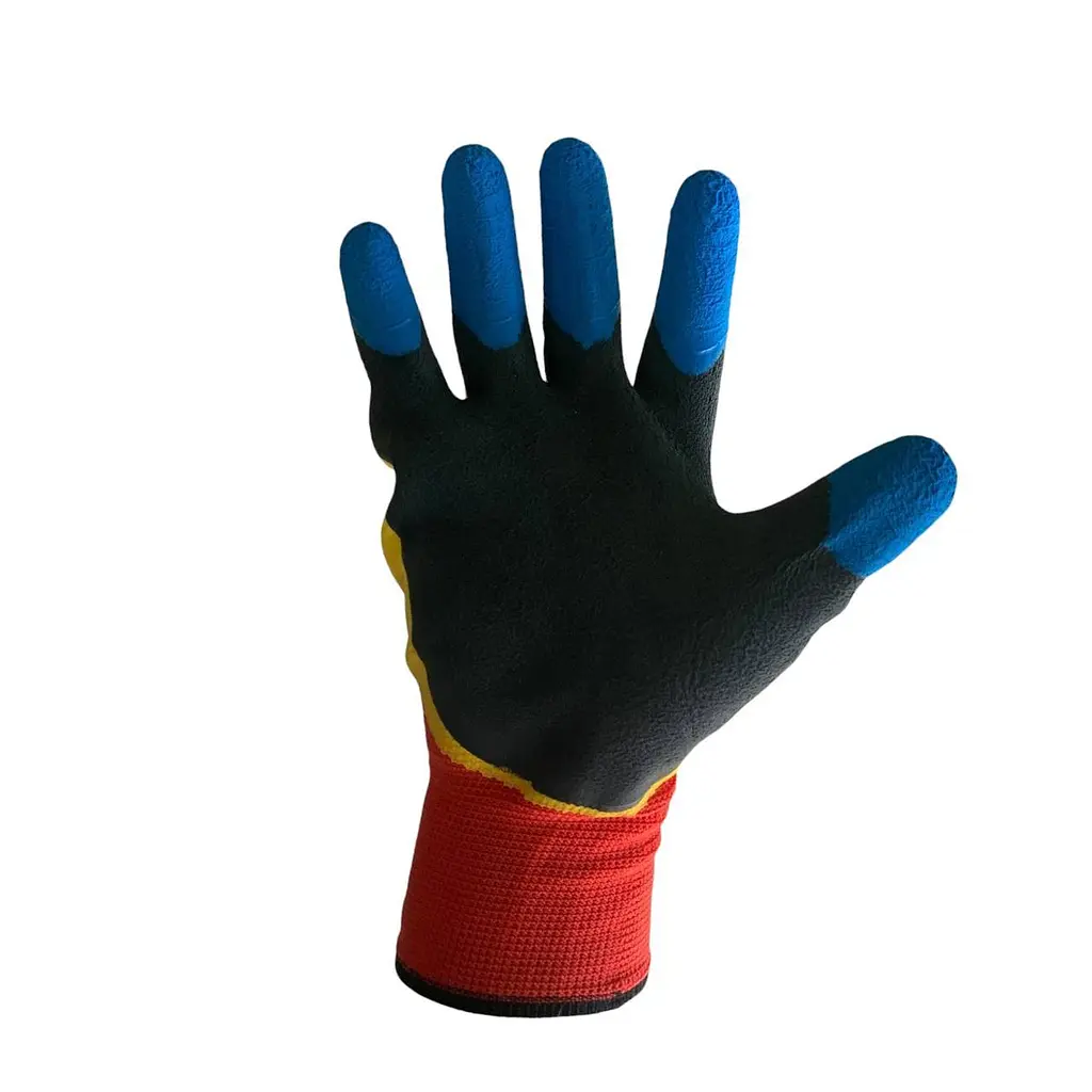 Робочі рукавиці 300 латексні з синім покриттям будівельні та садові рукавички розмір 10 XL - фото 9