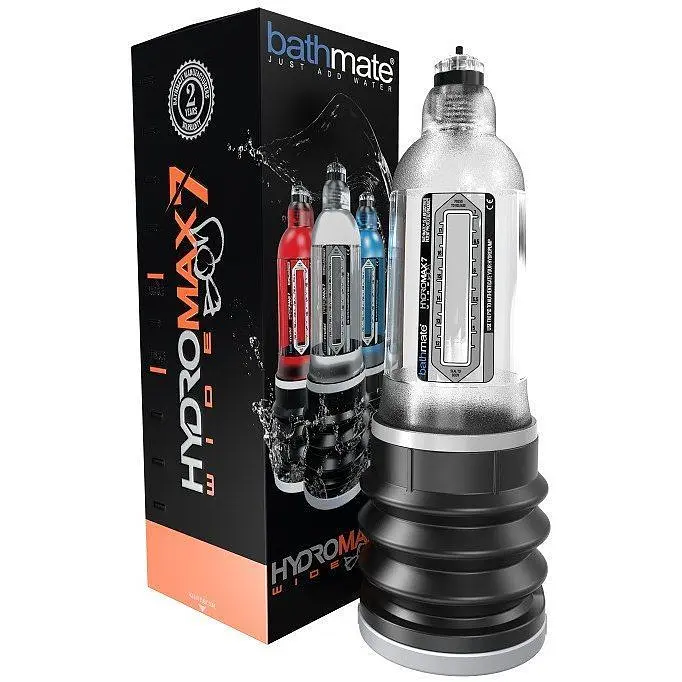 Гідропомпа Bathmate Hydromax 7 Wide Boy для збільшення члена 26х7 см прозора - фото 4
