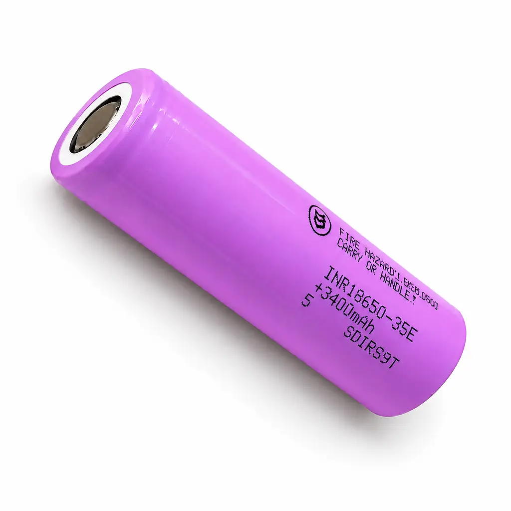 Акумулятор Samsung INR18650-35E 3400 мА·год Li-ion 3.7 В 18650 без захисту струм розряду 8 А до 13 А 2026 РІК
