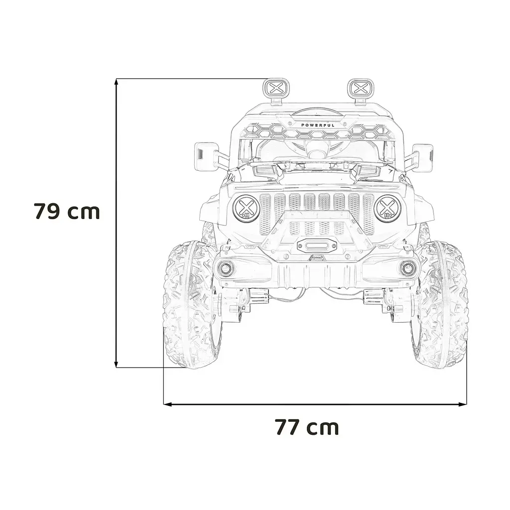 Електромобіль Ramiz OFF ROAD Speed ​​2х12 В,Red (PA.HL598.CR) - фото 2