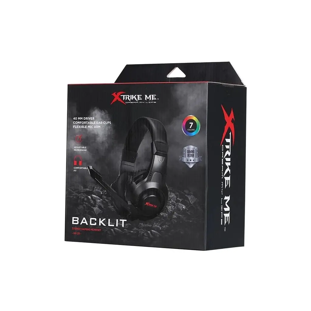 Навушники Xtrike ME HP-311 Rainbow Black (HP-311) - фото 4